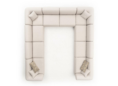 Sofa U-Form Polstersofa Wohnzimmer Ecksofa Modern Design Wohnlandschaft